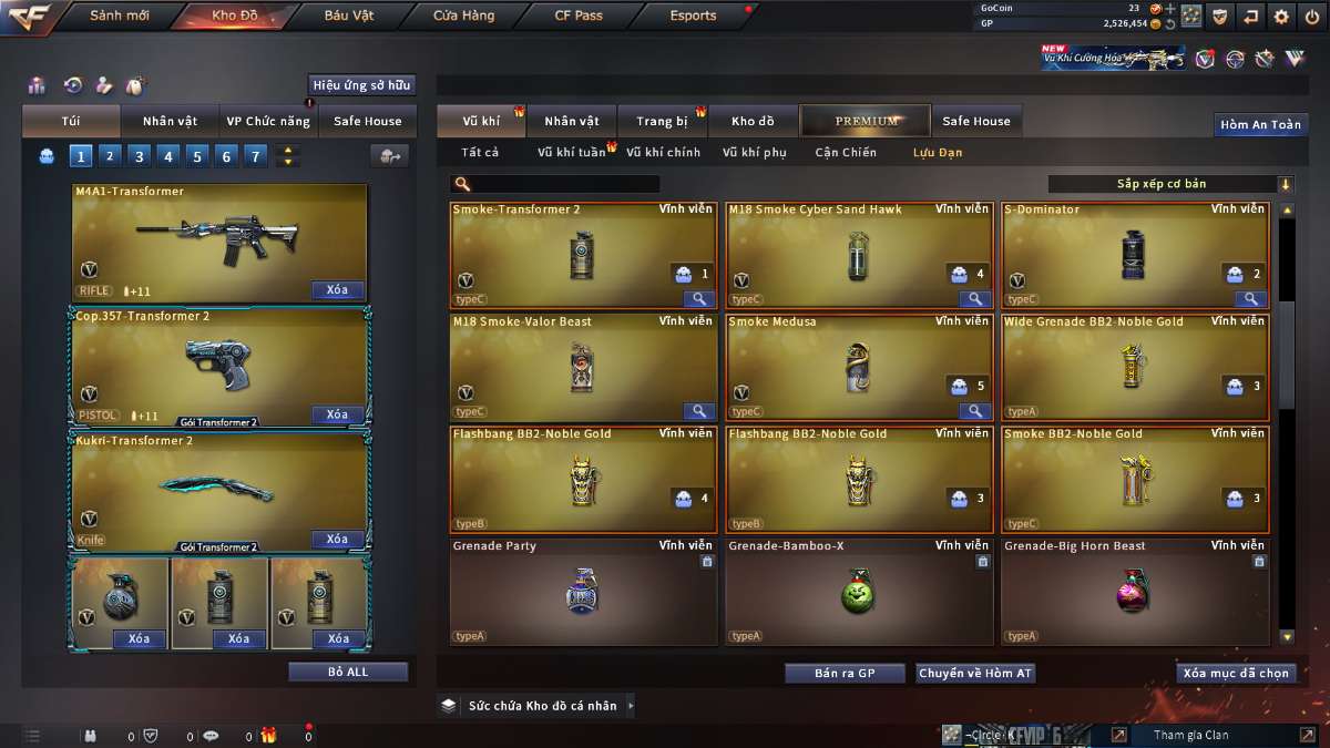 shop acc cf uy tin gia re